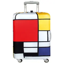 LOQI Museum PIET Mondrian Luggage Cover M, Composition