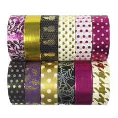 Wrapables Washi Tapes Decorative Masking Tapes, Set of 12, ADSET58