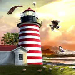 Sunsout West Quoddy Lighthouse 1000 pc Jigsaw Puzzle 28542