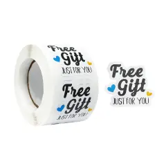 Wrapables Just for You Small Business Thank You Stickers Roll, Sealing Stickers and Labels for Boxes, Envelopes, Bags and Packages (500pcs)