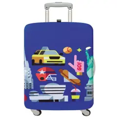 LOQI Hey Studio Luggage Cover M, New York