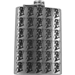 8oz Pit bull Cammo Stainless Steel Flask