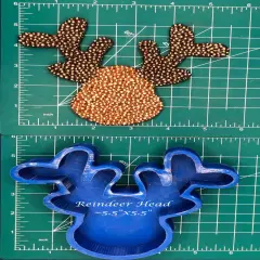Reindeer Head Silicone Freshie Mold
