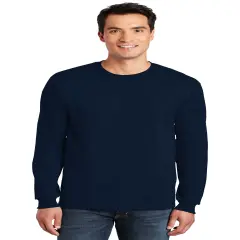 Gildan&reg; Ultra Cotton Long Sleeve Crewneck T-Shirt Navy