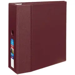 Avery Heavy-Duty 3 Ring Binder, 5" One Touch EZD Rings, 2.3/4.8" Spine, 1 Maroon Binder (79366)
