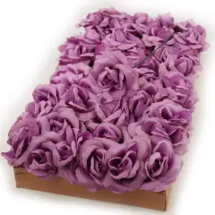 100-Pack: Lush Lilac Silk Rose Picks, 8" Stems, 3" Wide by Floral Home&reg;