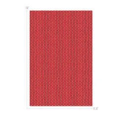 Happy Crafters&reg; Polka Dot 11.8" x 18" Sheet Red and White
