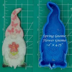 Spring Flower Gnome Silicone Freshie Mold