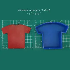 Football Jersey or T-Shirt Silicone freshie Mold