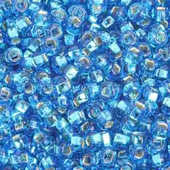 John Bead 8/0 Silver Lined Czech Glass Seed Beads, 500g Light Blue