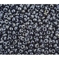 John Bead 6/0 Metallic Czech Glass Seed Beads, 500g Gunmetal