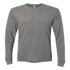 Next Level&reg; Sueded Crewneck Long Sleeve T-Shirt Dark heather grey