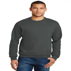 JERZEEAS&reg; NuBlend Crewneck Sweatshirt Charcoal grey