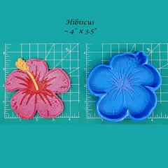 Hibiscus Flower Silicone Freshie Mold