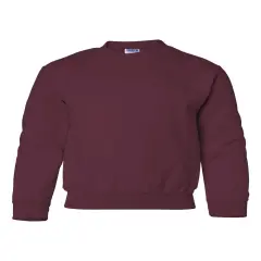 Gildan&reg; Heavy Blend Youth Crew Neck Long Sleeve Sweatshirt Maroon