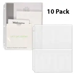 Clear Vinyl Collector's Pages for Craft Machine Instructions - 5 &frac14;" x 8 &frac12;"