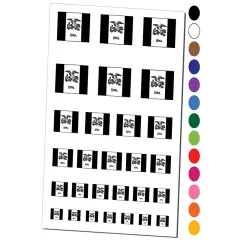 Iowa State Flag Temporary Tattoo Water Resistant Fake Body Art Set Collection Yellow