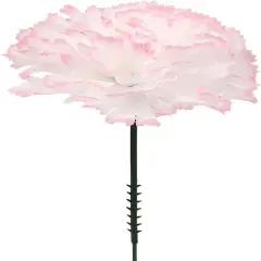 Set of 200 Peppermint Silk Carnation Picks - Festive & Fun Faux Flowers - Perfect for Home D&eacute;cor, Weddings, and Special Events - Versatile & Durable Floral Accents with a Touch of Holiday Cheer, Floral Home by Artificial Flowers