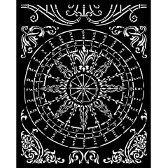 Stamperia Stencil 7.87"X9.84"-Sir Vagabond In Fantasy World Round