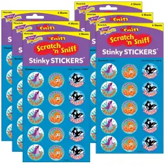 Sea Animals/Blueberry Stinky Stickers&reg;, 60 Per Pack, 6 Packs