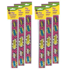 Superhero Super Student Slap Bracelets, 10 Per Pack, 6 Packs