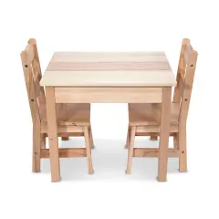 Wooden Table & Chairs - Natural