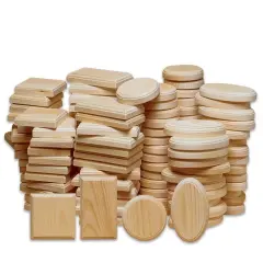 Unfinished Small Plaque Assortment (Pack of 128)