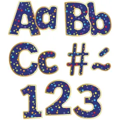 Sparkle + Shine Rainbow Confetti EZ Letters, 2 Packs