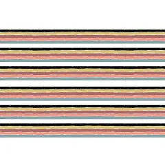 Wonderfully Wild Stripes Straight Border Trim, 35 Feet Per Pack, 6 Packs