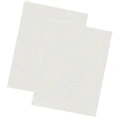 Grid Ruled Drawing Paper, White, 1/4" Quadrille Ruled, 9" x 12", 500 Sheets Per Pack, 2 Packs
