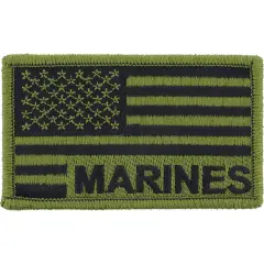 U.S. Marines American Flag Subdued Arm Patch 3.25" x 2"