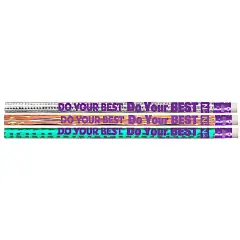 Do Your Best On The Test Motivational/Fun Pencils, 12 Per Pack, 12 Packs