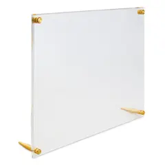 Wexel Art Acrylic Panel Frame - Tabletop, Gold Hardware, 9" x 12"