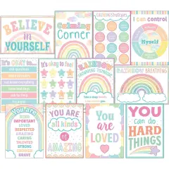 Pastel Pop Calming Strategies Small Poster 12-Pack