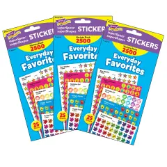 Everyday Favorites superSpots&reg;/superShapes Variety Pack, 2500 Per Pack, 3 Packs
