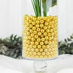 10 mm Gold FAUX PEARLS Loose Beads Wedding Party Crafts