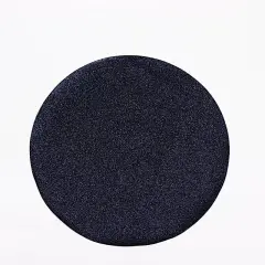 6 NAVY BLUE 13" Round Glittered Faux Leather PLACEMATS