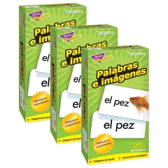 Palabras e im&aacute;genes (SP) Skill Drill Flash Cards, Pack of 3