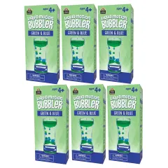 Liquid Motion Bubbler, Green & Blue, Pack of 6