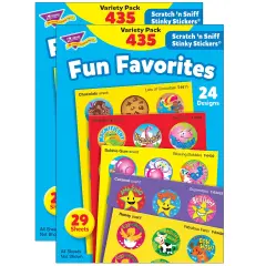 Fun Favorites Stinky Stickers&reg; Variety Pack, 435 Per Pack, 2 Packs