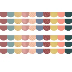 Wonderfully Wild Scalloped Die-Cut Border Trim, 35 Feet Per Pack, 6 Packs