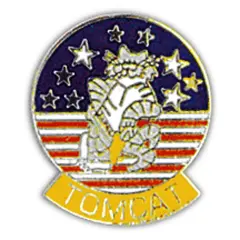 U.S. Navy Tomcat Pin 1"
