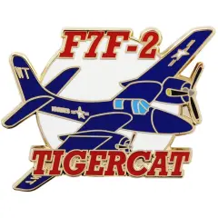 F-7F2 Tigercat Airplane Pin 1 1/2"