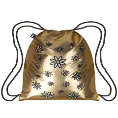 LOQI METALLIC Backpack, One Size, Gold Pop