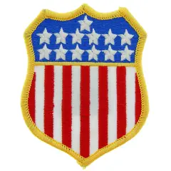 American Flag Shield Patch 3"