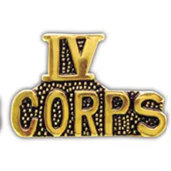 IV Corps Pin 1"