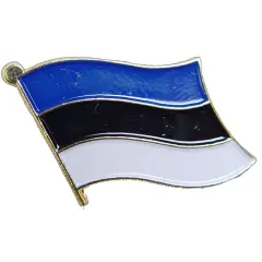 Estonia Flag Pin 1"
