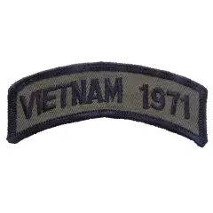Vietnam 1971 Patch Green 3 1/2"