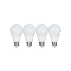 4Pk - Satco 9.5w A19 LED Frost 5000K Medium Base 220 deg. Beam Angle 120v Natural Light