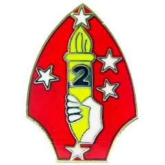 EagleEmblems P15758 PIN-USMC,002ND DIV. (Mini) (.875'')